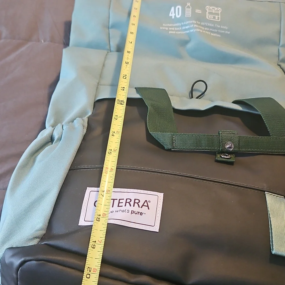 Doterra Green and Black Urban Backpack